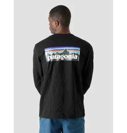 Лонгслив мужской Patagonia P-6 Logo Uprisal Crew Sweatshirt Black BLK39657