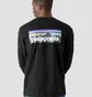Лонгслив мужской Patagonia P-6 Logo Uprisal Crew Sweatshirt Black BLK39657