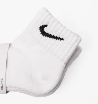 Шкарпетки унісекс Nike Value Cotton Quarter (3 пари, утеплені) White SX4926-101