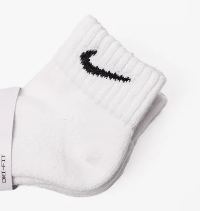 Шкарпетки унісекс Nike Value Cotton Quarter (3 пари, утеплені) White SX4926-101