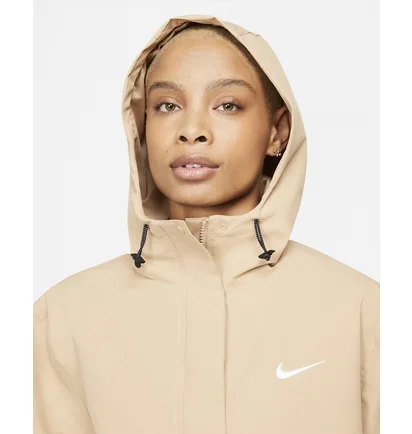 Парка жіноча Nike W Nsw Essntl Sf Wvn Prka Jkt Beige Dm6245-200
