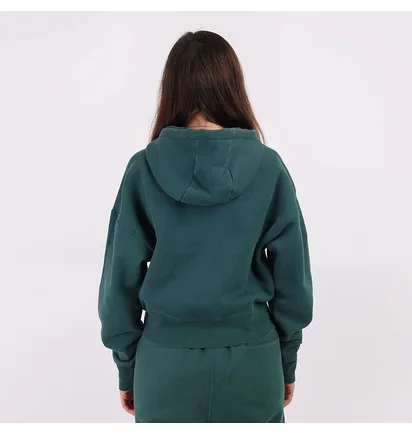Худи женское Air Jordan Flight Womens Fleece Pullover Hoodie Dark Green CV7737-300
