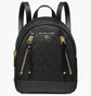 Рюкзак женский Michael Kors Brooklyn Xs Gold - Backpack Black 30F2GBNB0Q-BLACK-64262