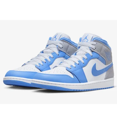 Кросівки чоловічі Nike Jordan 1 Mid Se Grey/Blue Dx9276-100