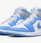 Кросівки чоловічі Nike Jordan 1 Mid Se Grey/Blue Dx9276-100