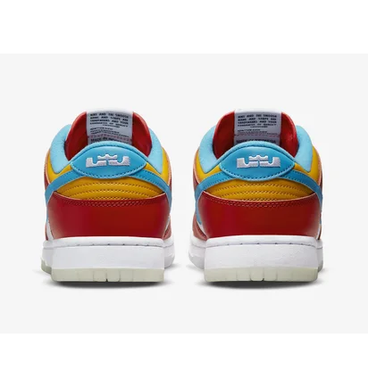 Кросівки чоловічі Nike Dunk Low Qs Lebron James Fruity Pebbles Red Dh8009-600