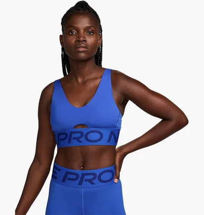 Топ жіночий Nike Pro Indy Plunge Blue HF7324-405