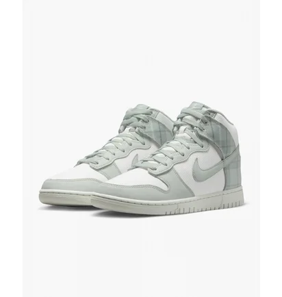 Кросівки чоловічі Nike Dunk High Retro Se Plaid Casual Shoes White/Grey Dv0826-100