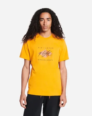 Футболка чоловіча Air Jordan Mj Flight Essential Short Sleeve Crew Tee Yellow Dh8970-738