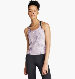 Майка женская Adidas Top Train Essentials Aop Flower Tie-Dye Tank Pink IN6768
