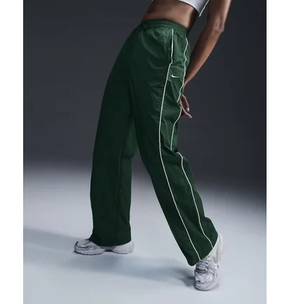 Штани жіночі Nike Windrunner High-Waisted Woven Open-Hem Pants Green FV7655-300