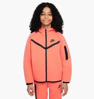 Толстовка детская Nike Tech Fleece Hd Fz Ls Peach HV8695-814