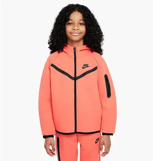 Толстовка детская Nike Tech Fleece Hd Fz Ls Peach HV8695-814