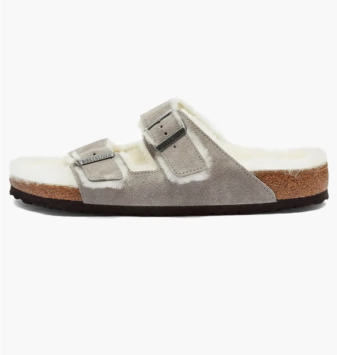 Сандалі чоловічі Birkenstock Arizona Fur Grey 1017402