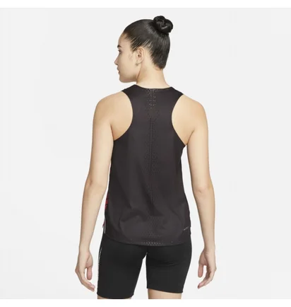 Майка женская Nike Adv Aeroswift Singlet Black/Red DR5849-010