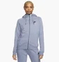 Толстовка жіноча Nike Essntl Flc Fz Hoodie Light Blue Dx2317-493
