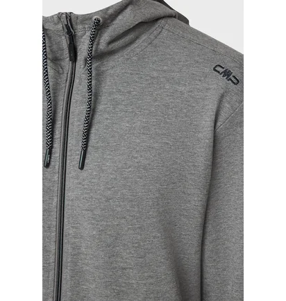 Толстовка мужская CMP Jacket Fix Hood Grey 32D8077M-19UL