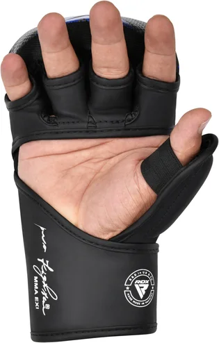 Рукавиці унісекс RDX Grappling Gloves Shooter Immaf-1 Blue GSR-IMF-1U