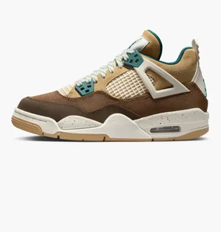 Кроссовки детские Air Jordan 4 Retro Cacao Wow Olive/Brown FB2214-200
