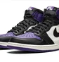 Кроссовки мужские Air Jordan 1 Retro Black/Violet 555088-501