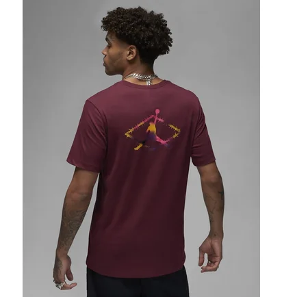 Футболка чоловіча Air Jordan Flight Mvp Barbed Wire Graphic T-Shirt Bordo Dv1443-680