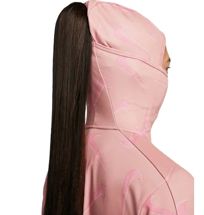Худі жіноче Nike Dri Fit Swoosh Print Pink FB4952-618
