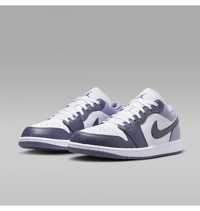 Кроссовки мужские Air Jordan 1 Low Violet/White 553558-145