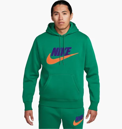 Худи мужское Nike Club Fleece Pullover Hoodie Green FN3104-365