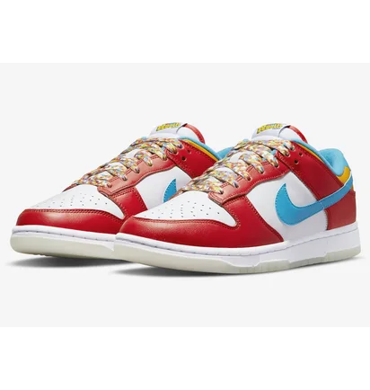 Кросівки чоловічі Nike Dunk Low Qs Lebron James Fruity Pebbles Red Dh8009-600