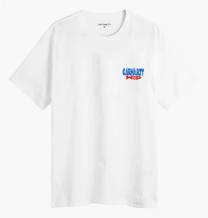 Футболка мужская Carhartt WIP Oversized Fit Luggage Label White I036892-02XX