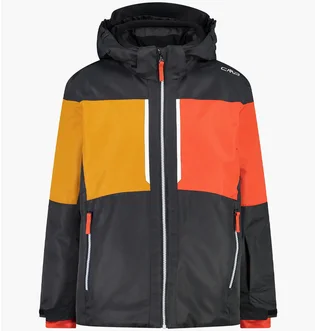 Куртка дитяча CMP Jacket Snaps Hood Black/Orange 33W0054-U423