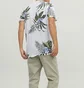 Футболка чоловіча Jack & Jones Jprblatropic Aop Ss Crew Sn White/Multi 12203764-WHITE
