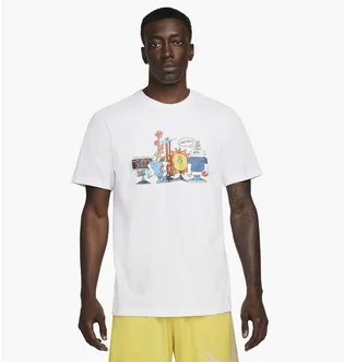 Футболка чоловіча Nike Mens Basketball T-Shirt White Dn3003-100
