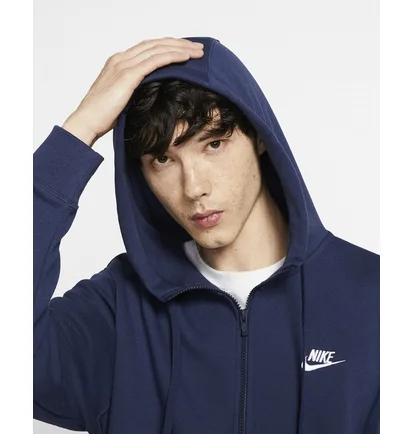 Толстовка чоловіча Nike Sportswear Club Fleece Blue BV2645-410