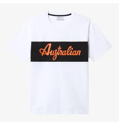 Футболка мужская AUSTRALIAN Cotton Logo T-Shirt White LSUTS0004-002B