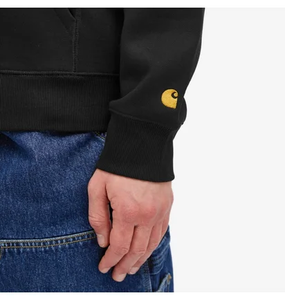 Толстовка мужская Carhartt Hooded Chase Jacket Black I033664-00FXX