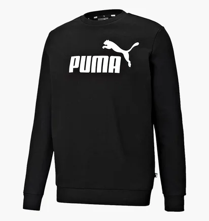 Свитшот мужской Puma Ess Big Logo Crew Fl - Black 58667801