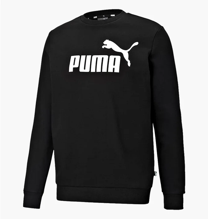 Свитшот мужской Puma Ess Big Logo Crew Fl - Black 58667801