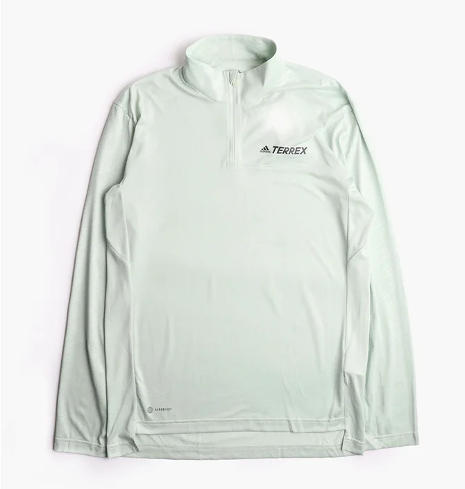 Лонгслив мужской Adidas Originals Terrex Multi Half Zip Long Sleeve T-Shirt Green Hi1613