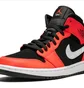 Кроссовки мужские Air Jordan 1 Mid Black/Orange 554724-061