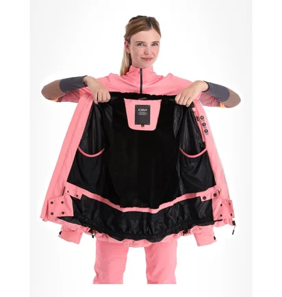 Куртка женская CMP Jacket Zip Hood Pink 33W0716-B634