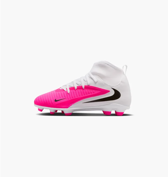 Бутси дитячі Nike Phantom 6 High Club Fg/Mg White/Pink IH1791-901
