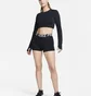 Топ женский Nike Pro Dri-Fit WomenS Cropped Long-Sleeve Top Black FB5233-010