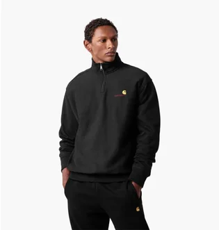 Свитшот мужской Carhartt Wip American Script Half Zip Sweatshirt Black I027014-89XX
