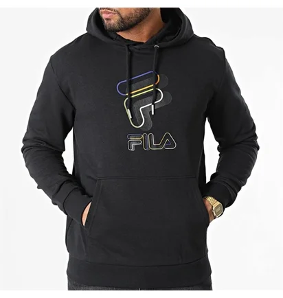 Худи мужское Fila Bever Hoody Black FAM018680001