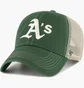 Кепка унисекс 47 Brand Mlb Oakland Athletics Trawler Green/White TRWLR18GWP-DGD