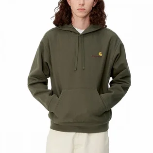 Худи мужское Carhartt Wip Hooded American Script Sweatshirt Green I028279-1NQXX