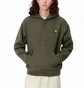 Худи мужское Carhartt Wip Hooded American Script Sweatshirt Green I028279-1NQXX