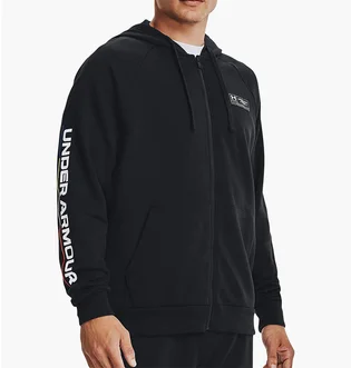 Толстовка чоловіча Under Armour Rival Fleece Chroma Full Zip Training Hoody Black 1370344-001