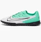 Сороконіжки унісекс Nike Phantom Gx Academy Tf White/Turquoise DD9477-300